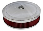 AIR FILTER - 14" X 3" CHROME