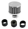 12MM CHROME BREATHER FILTER