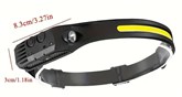 COB HEADLAMP USB RECHARGEABLE HIGH-POWER